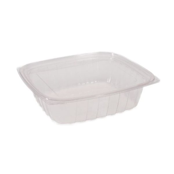 Eco-Products PLA Clear Rectangular Deli Lid Container - 24 oz - EP