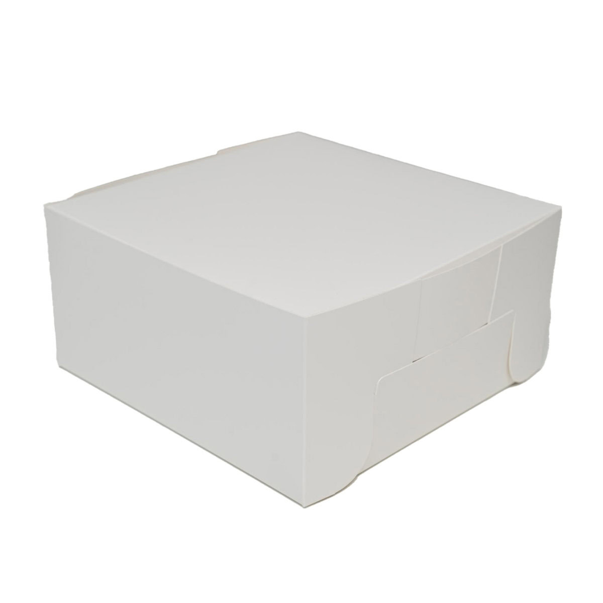 Boîte à Gâteau Carrée Blanche - 25x25x15 Cm - Lot De 3/5/10/25 - Carton Professionnel Alimentaire - Pour Pâtisserie, Cadeaux