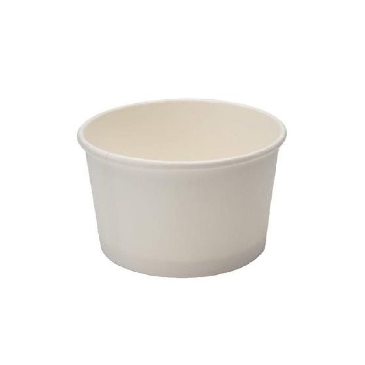 Recyclable White Soup Cups & Lids